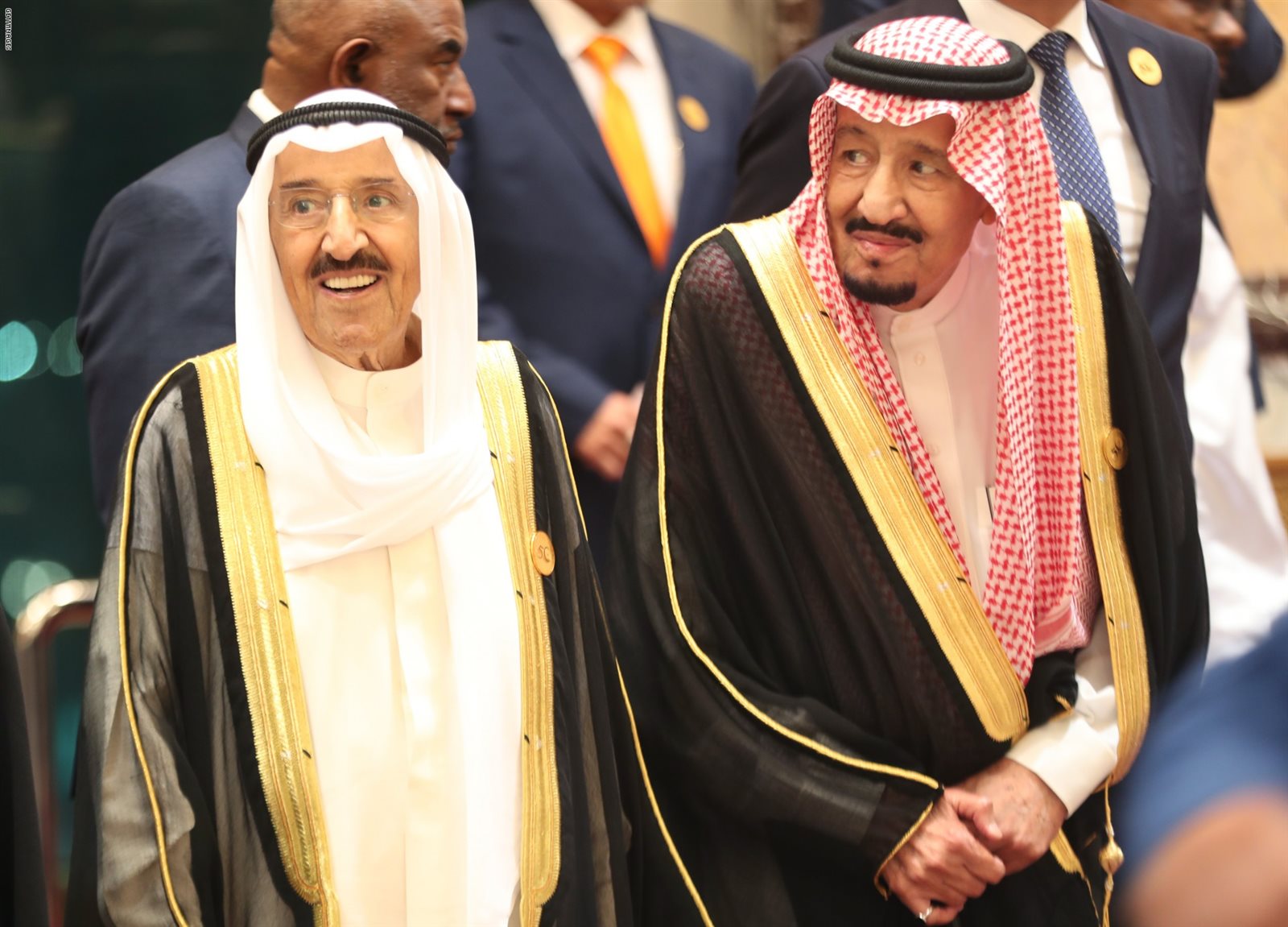 الملك سلمان وامير الكويت الشيخ صباح الأحمد الصباح