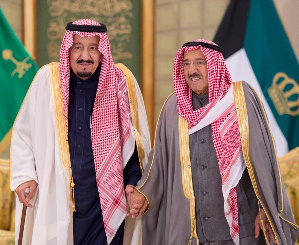 الشيخ صباح والملك سلمان