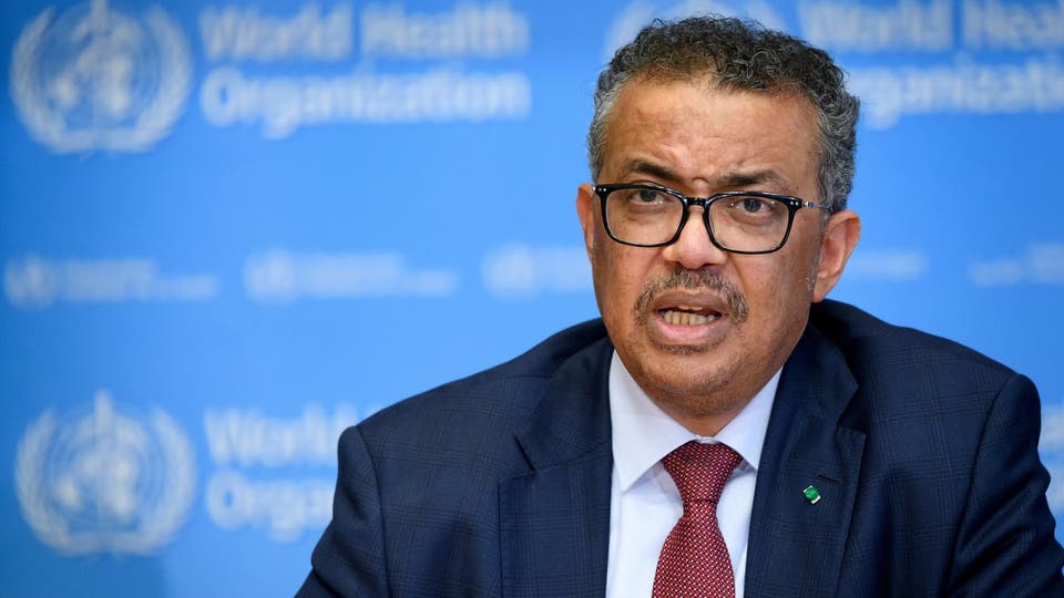 مدير منظمة الصحة العالمية تيدروس أدهانوم جيبريسوس