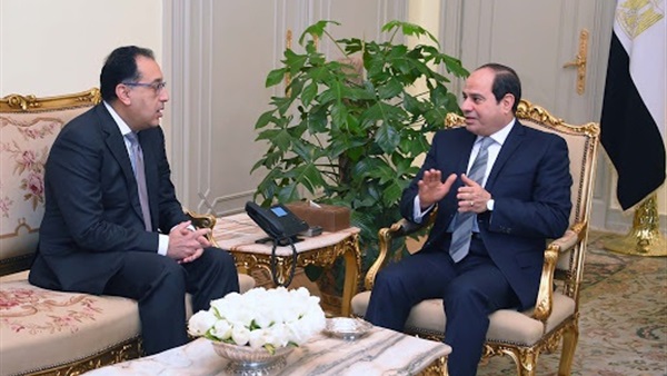 الرئيس السيسى ورئيس الوزراء