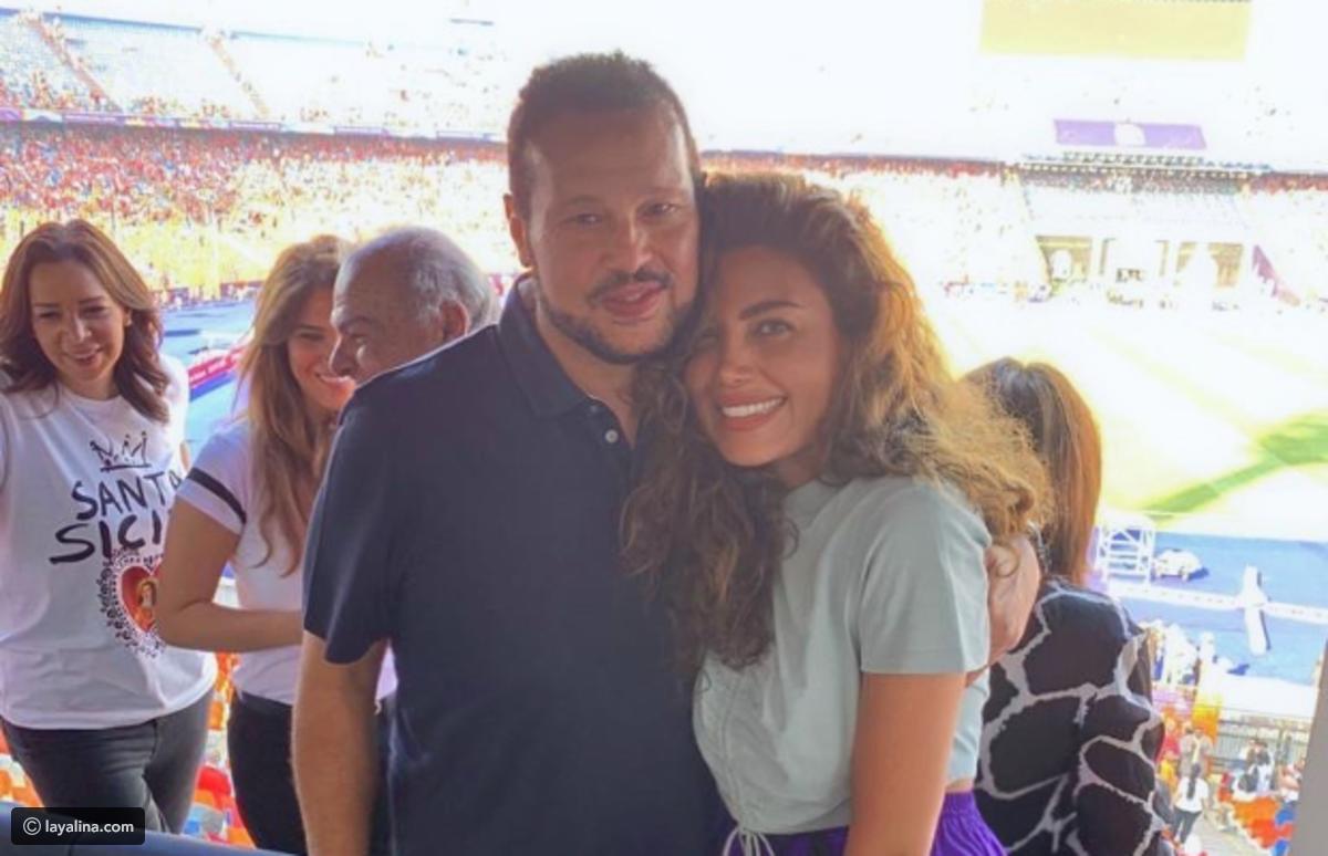 ريهام حجاج وزوجها رجل الاعمال محمد حلاوة 