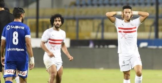 جانب من مباراة الزمالك ضد سموحة