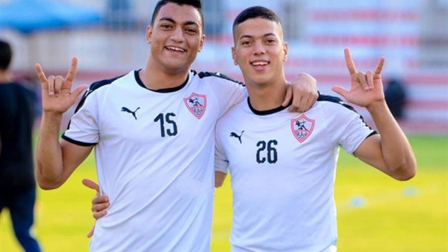إمام عاشور ومصطفى محمد لاعبي الزمالك