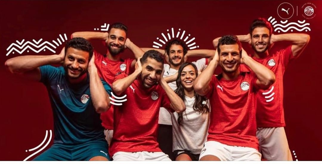 اعلان ترويجي لقميص منتخب مصر