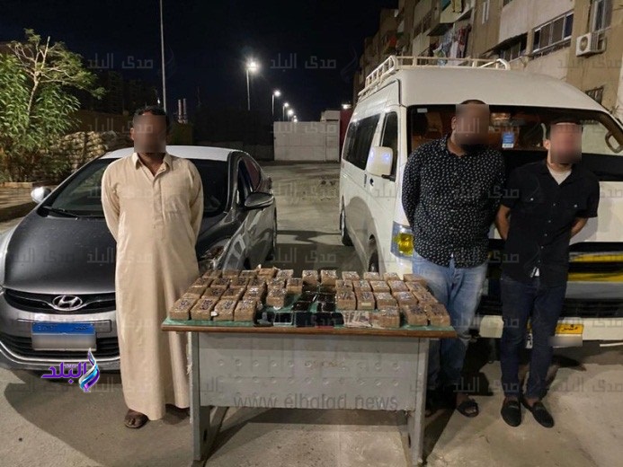 ضبط 240 طربة لمخدر الحشيش بالسويس