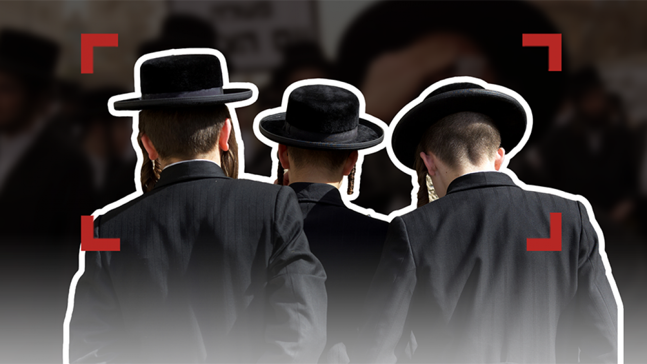 اليهود المتشددون يحرقون الكمامات فى نيويورك