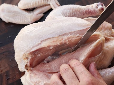 طريقة سحب عظام الدجاج بالصور