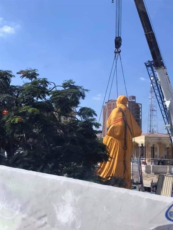 نقل تمثال ديليسبس متحف قناة السويس العالمي