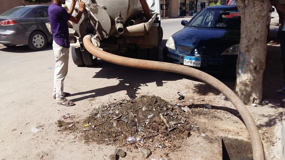  تطهير شنايش الأمطار بالعامرية غرب الإسكندرية
