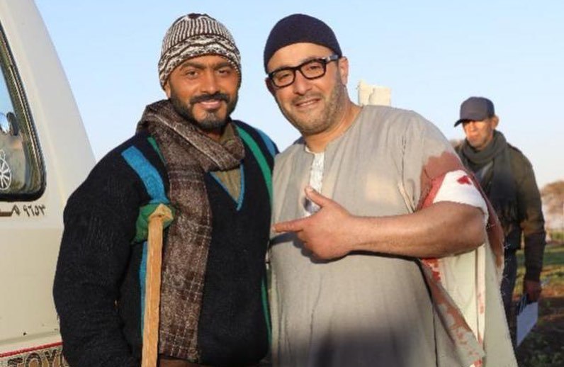 السقا وتامر حسني في مشهد من ولد الغلابة 
