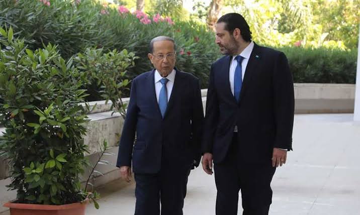 الحريري وعون 