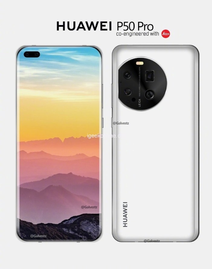 تصميم سابق لهاتف P50 Pro