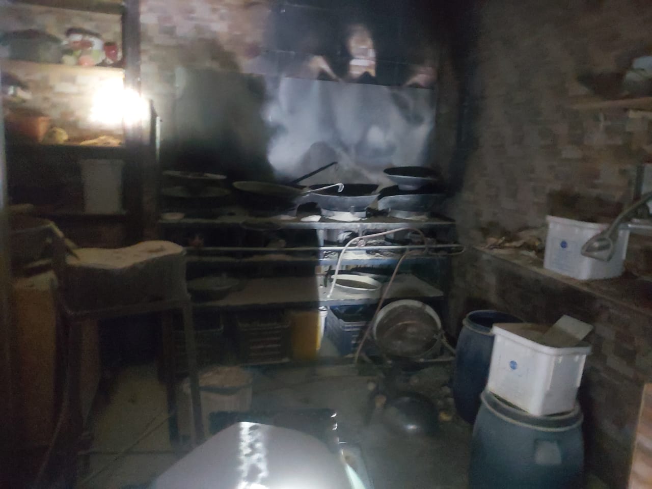 حريق مطعم بأسيوط