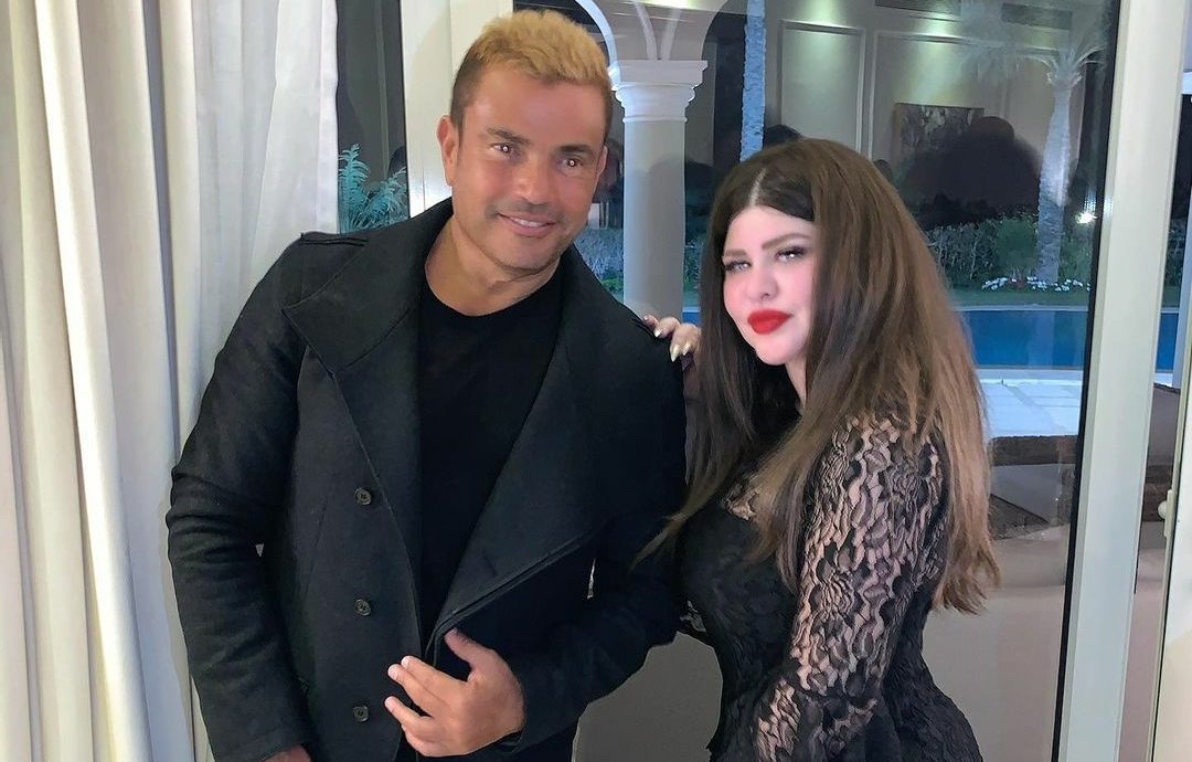 عمرو دياب ويمني طولان