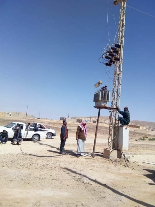 قطاع الكهرباء بالحسنه ونخل