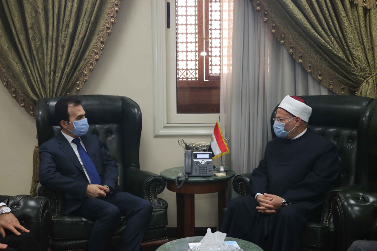 مفتي الجمهورية يستقبل وزير الأوقاف بإقليم كردستان العراق