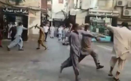 جانب من المشاجرة 