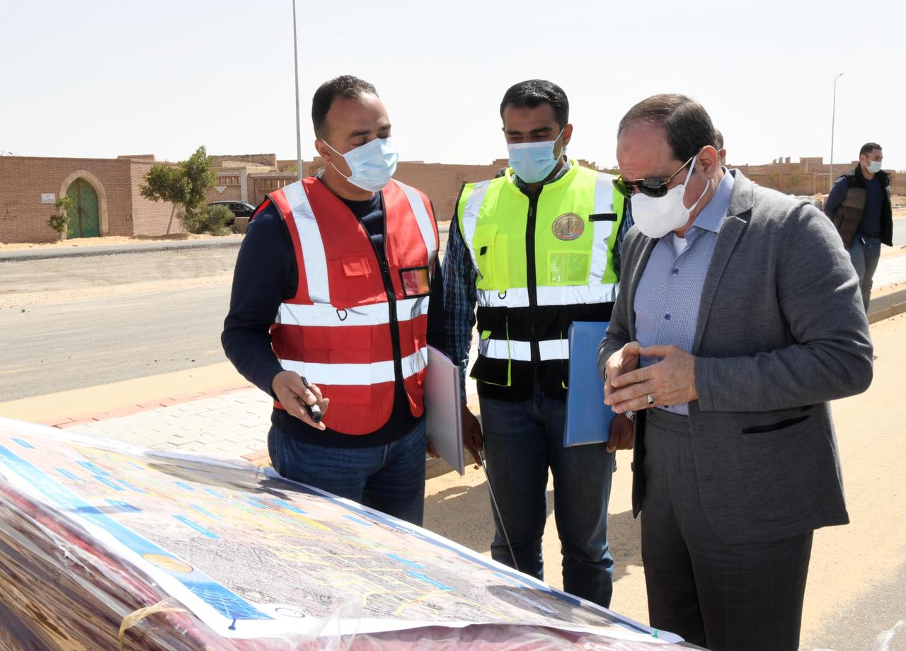 الرئيس السيسي خلال الجولة