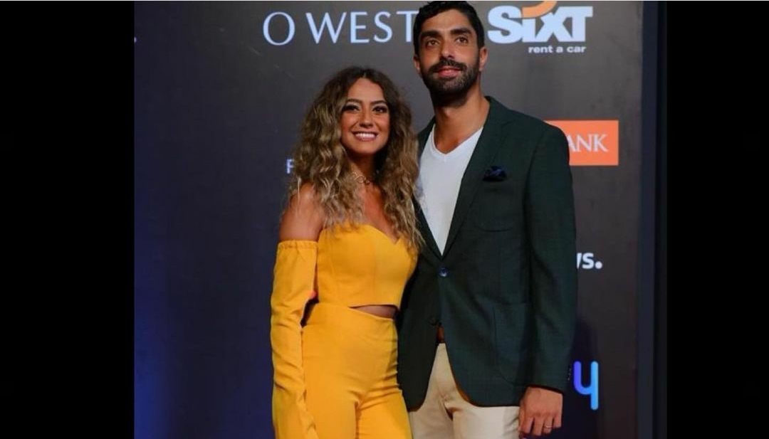 هند عبد الحليم وزوجها
