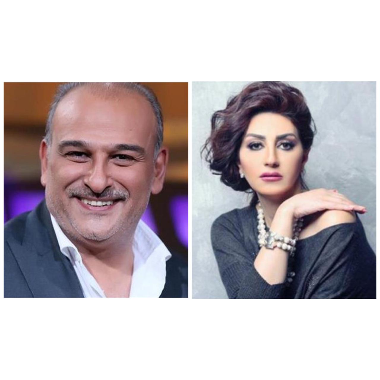 جمال سليمان ووفاء عامر 