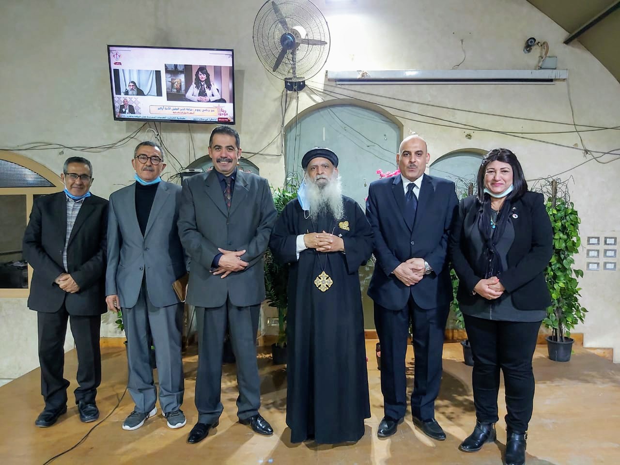 زيارة حماة الوطن بالجيزة لكنائس المحافظة
