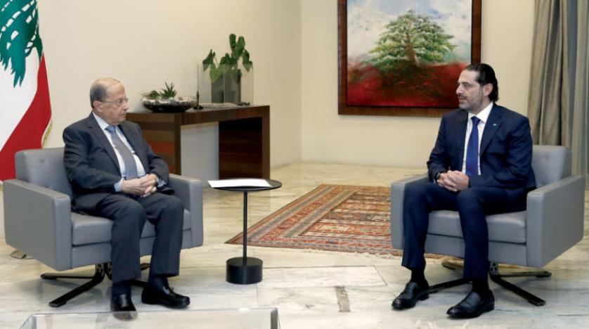 سعد الحريري وميشال عون سعد الحريري وميشال عون