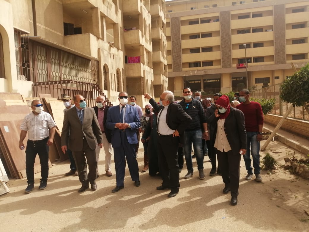 رئيس جامعة الأزهر يتفقد المدينة الجامعية