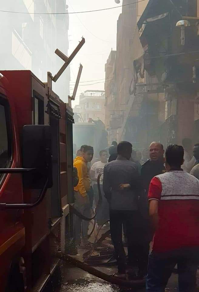 حريق داخل شقة