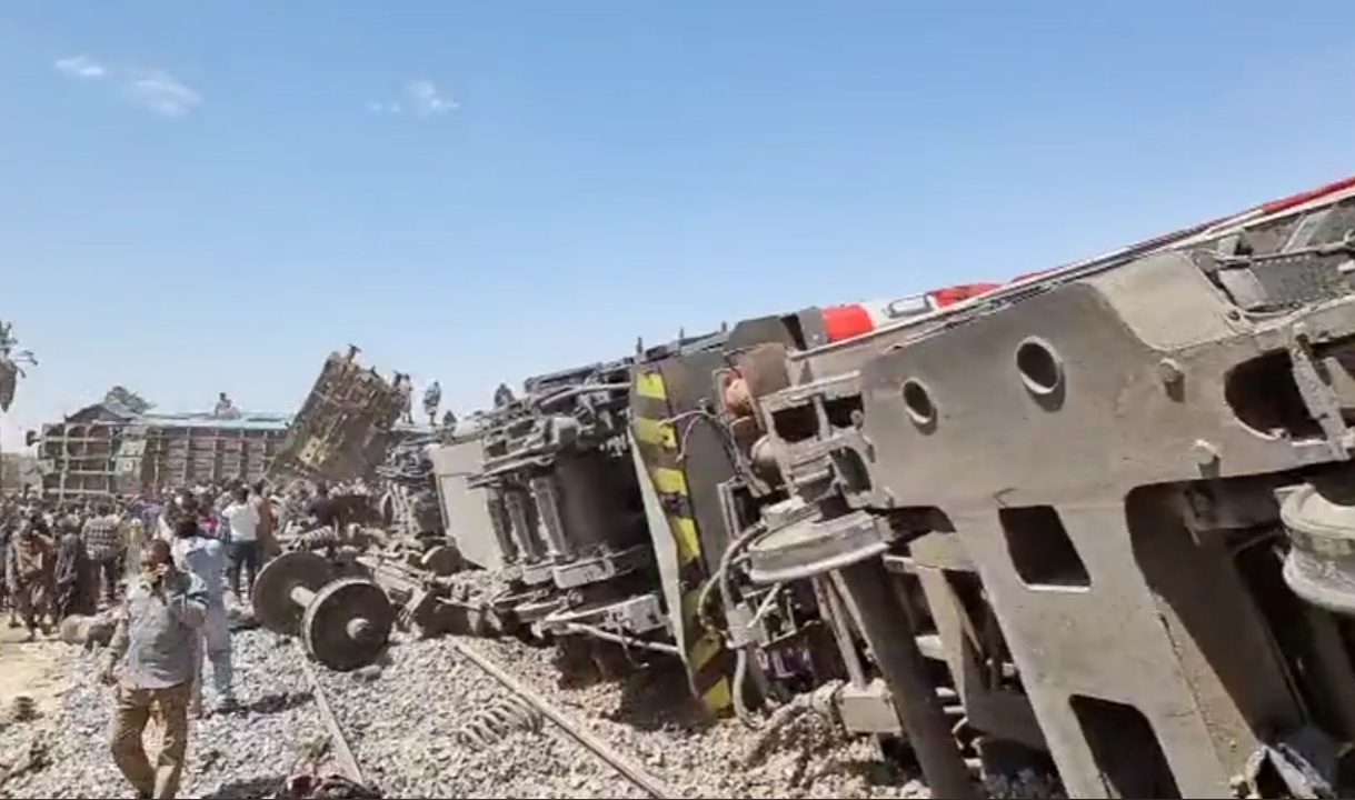 تصادم قطار سوهاج 