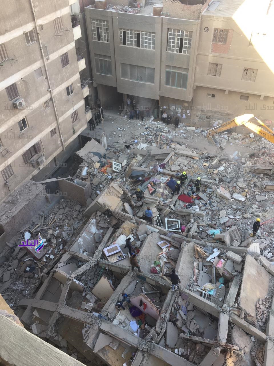 عقار جسر السويس المنهار 