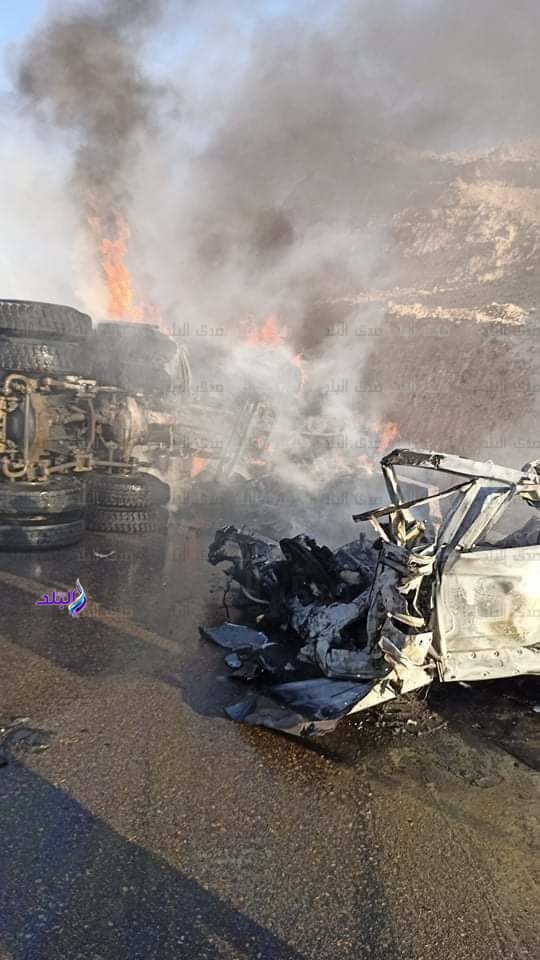 حادث طريق السخنة الجل