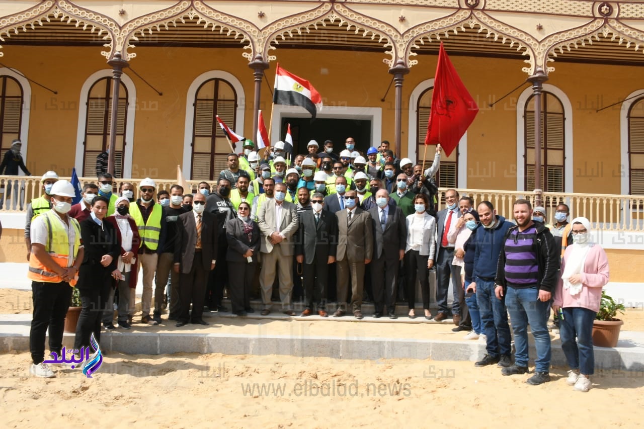 العاملون بمتحف اثار قناة السويس