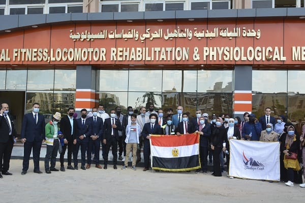 الطلاب الوافدين في زيارة لجامعة الفيوم
