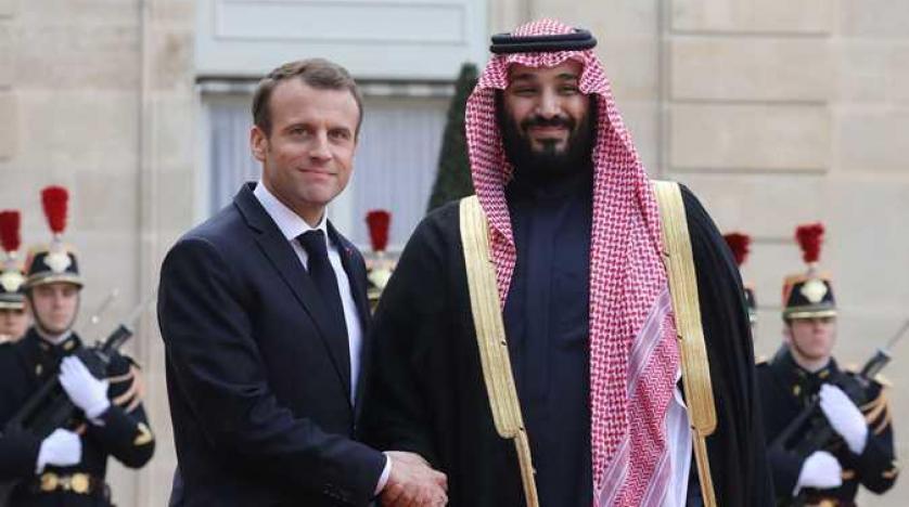 ولي العهد السعودي والرئيس الفرنسي 