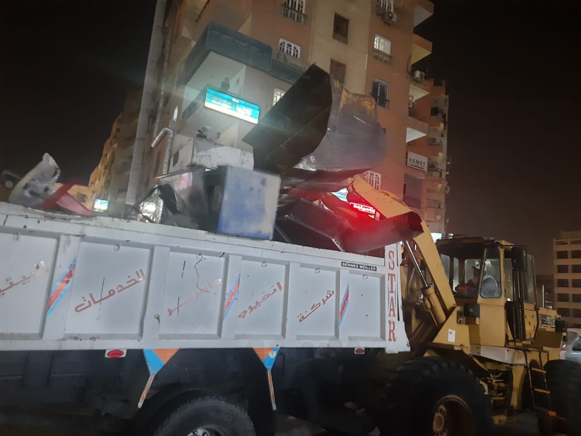 ازالة التعديات بمدينة السادس من اكتوبر 