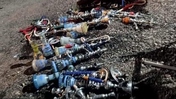 رفع اشغالات المقاهي 