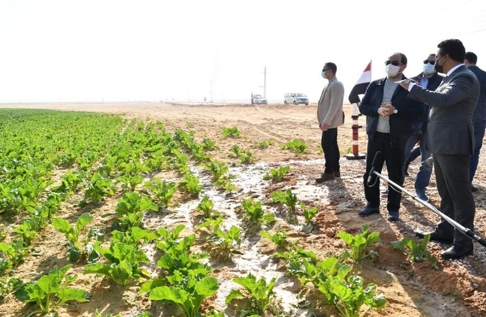 الرئيس السيسي يتفقد مشروع مستقبل مصر