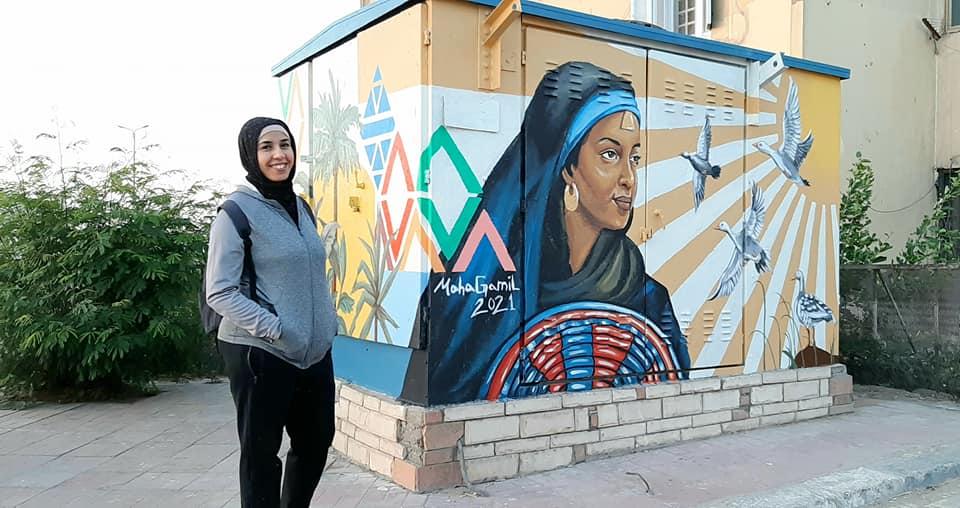 أعمال فنية للفتاة الأسوانية مها جميل 