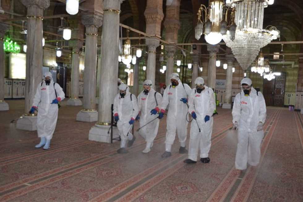 تعقيم مسجد السيدة زينب 