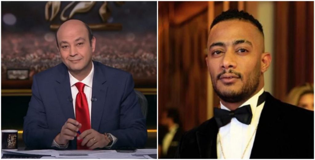 عمرو أديب ومحمد رمضان