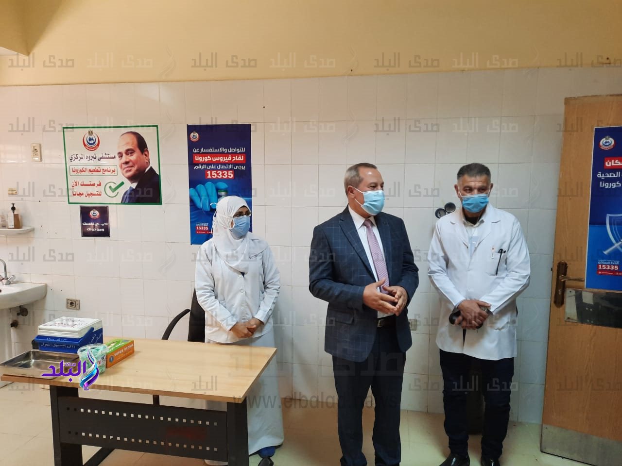 جانب من زيارة وكيل وزارة الصحة بالدقهلية لمستشفى نبروة