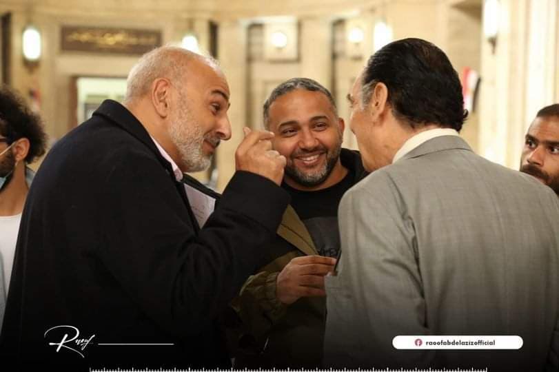 رؤوف عبد العزيز برفقة الفنان جمال سليمان 
