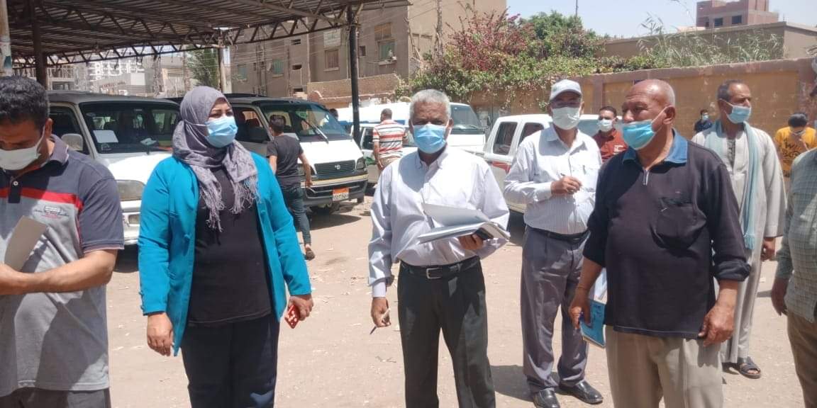 لجان تطبيق الاجراءات الاحترازية بشوارع سوهاج 