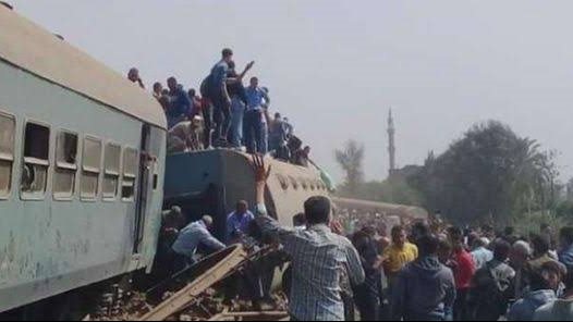 انقلاب قطار بنها 