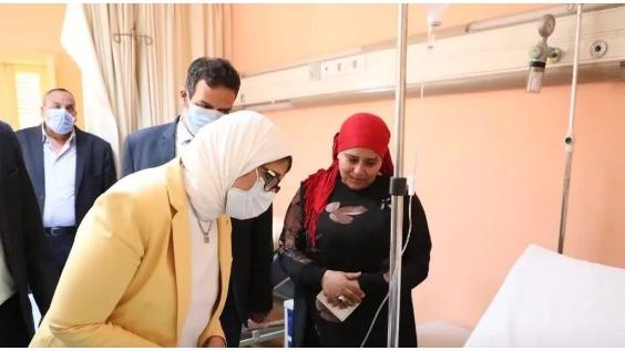 وزيرة الصحة تتفقد ضحايا الحادث