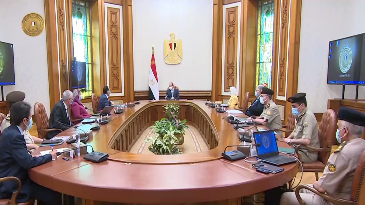 إجتماع الرئيس السيسي أمس 