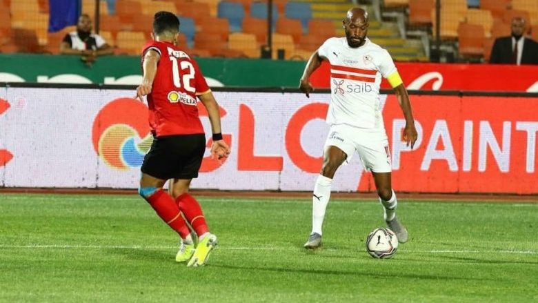 شيكابالا وأيمن أشرف من مباراة الأهلي والزمالك 