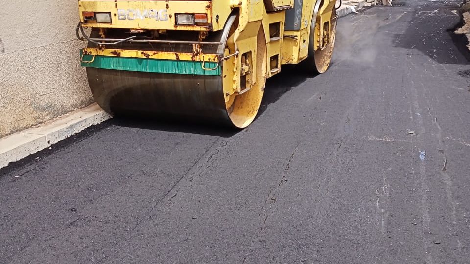 رصف الشوارع بمطروح 