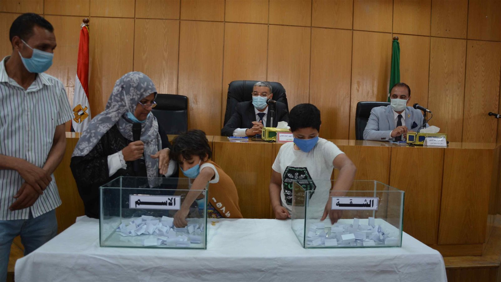 قرعة تسليم شقق الأولى بالرعاية 