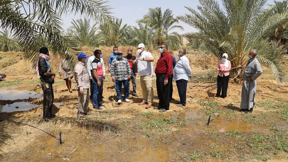المحافظ يتفقد بئر البستان